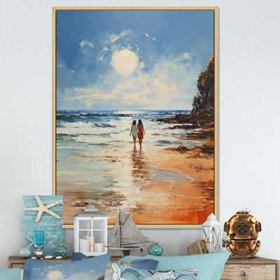 Beach Seaside Stroll Pointillism " Beach Seaside Stroll Pointillism "