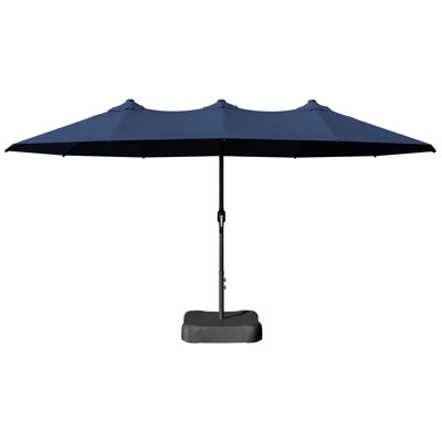 Rectangular Market Umbrella With Base