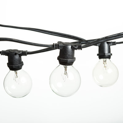 Guirlande de 50 lumières sphériques d'extérieur 50 pi