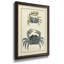 Antique Blue Crabs II - peinture sur toile encadrée-1575595104