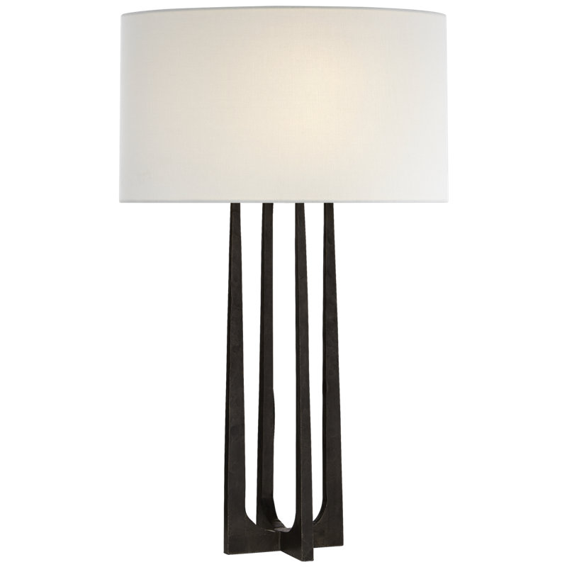 Scala Table Lamp, Aged Iron