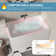 47" x 27.6" Standard Rectangular Freestanding Soaking Acrylic Small Bathtub with Integrated Seat for Small Space