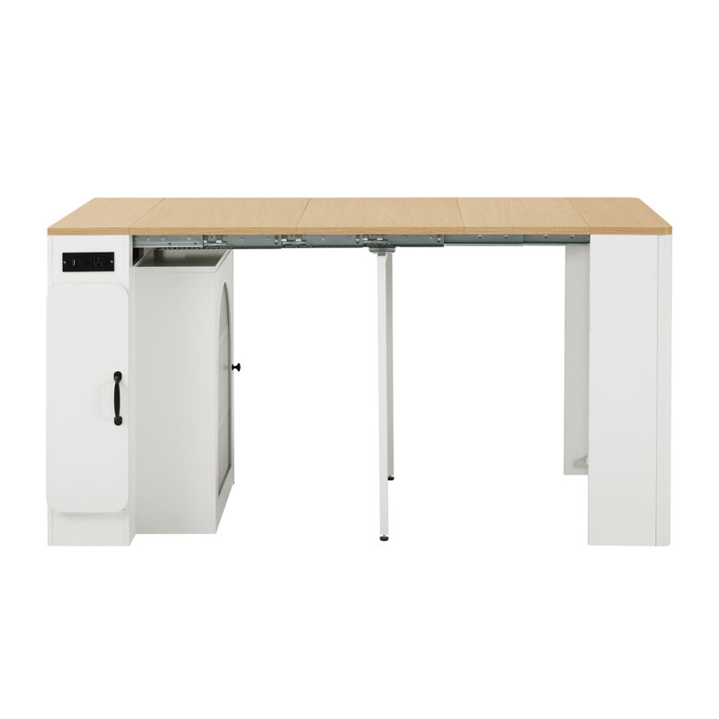 Tables de salle à manger multifonctionnelles extensibles, acier contemporain en MDF, peu encombrantes pour la cuisine et la salle à manger