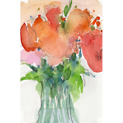 «Cheerful Bouquet II» par Samuel Dixon - peinture sur toile tendue
