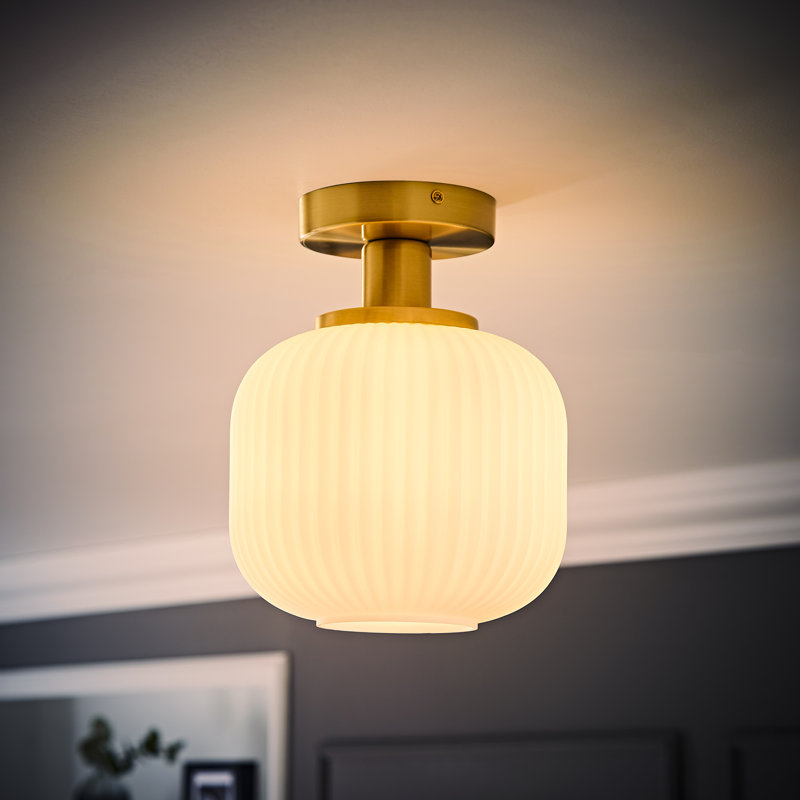 Calpe Glass Flush Mount, No