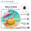 Horloge murale en verre Summer Beach Coconut