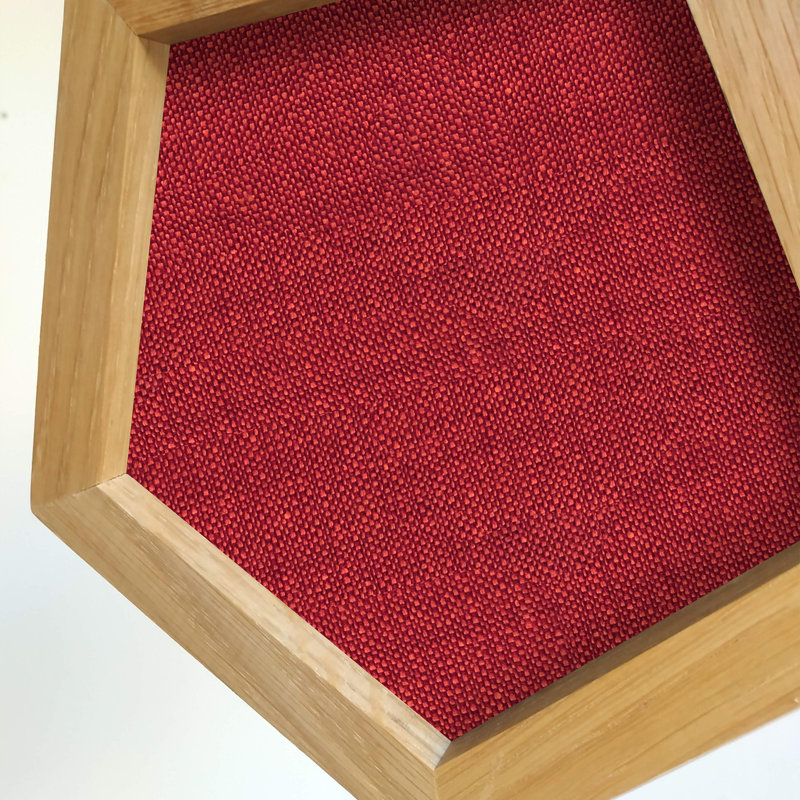 Belfiore 1 - Light Oil Geometric Pendant, Oak/Red
