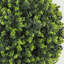 Ensemble de 2 buissons sphériques artificiels en forme de buis artificiel de 1,3 pi (15,8 po) avec piquet de sol intégré, verdure artificielle intérieure et extérieure résistante aux rayons UV, plantes artificielles pour le jardin, le porche et le b