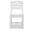 Ensemble de salle à manger compact pour patio blanc, Hdpe, style moderne pour balcons