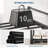 Space-Saving Slim 10-Tier Metal Shoe Rack