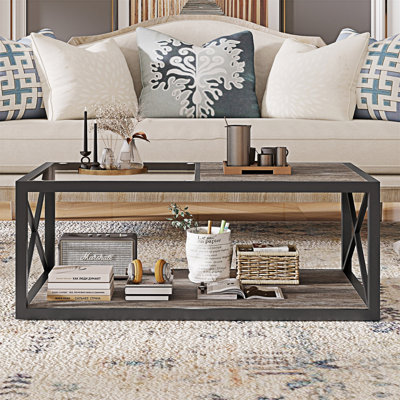 Table basse avec tablette