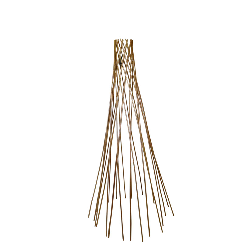 Treillage extensible en bois de saule, Brun clair, 72" H x 30" W x 30" D