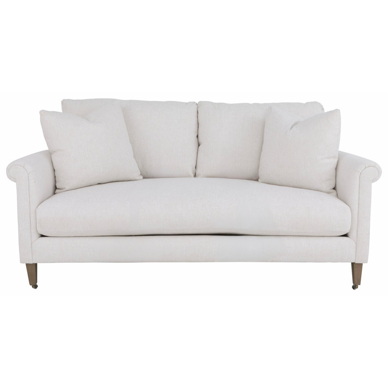 Flynn 75" Sofa, Small Aged Bronze, 1111 Brown, Almond Buff