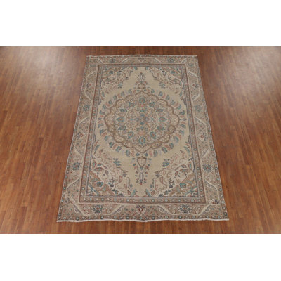 Vintage Distressed Traditional Area Rug 7x10