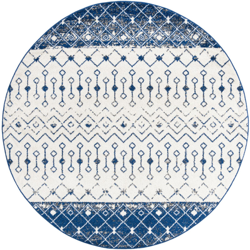 Bradley-Joe Abstract Indoor Rug, Round 7'10"