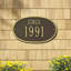Date 2-Line Wall Address Plaque-196843447