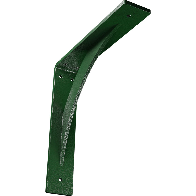 Legacy 10'' Hammered Gold Steel Bracket for Versatile Shelving