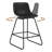 Faux Leather Swivel Upholstered Counter & Bar Stool With Metal Frame (Set of 6)-1244242186