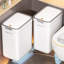 Poubelle murale rabattable 2,4 gallons JOYBOS, blanc