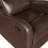 Brown Reclining Chair 1Pc Comfort Seating Faux Leather Upholstery Living Room Furniture Solid Wood-1394263510