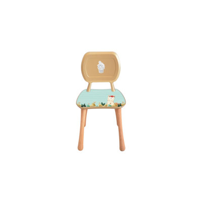 Kids 15.75'' Wood Desk Or Activity Chair Chair and Ottoman