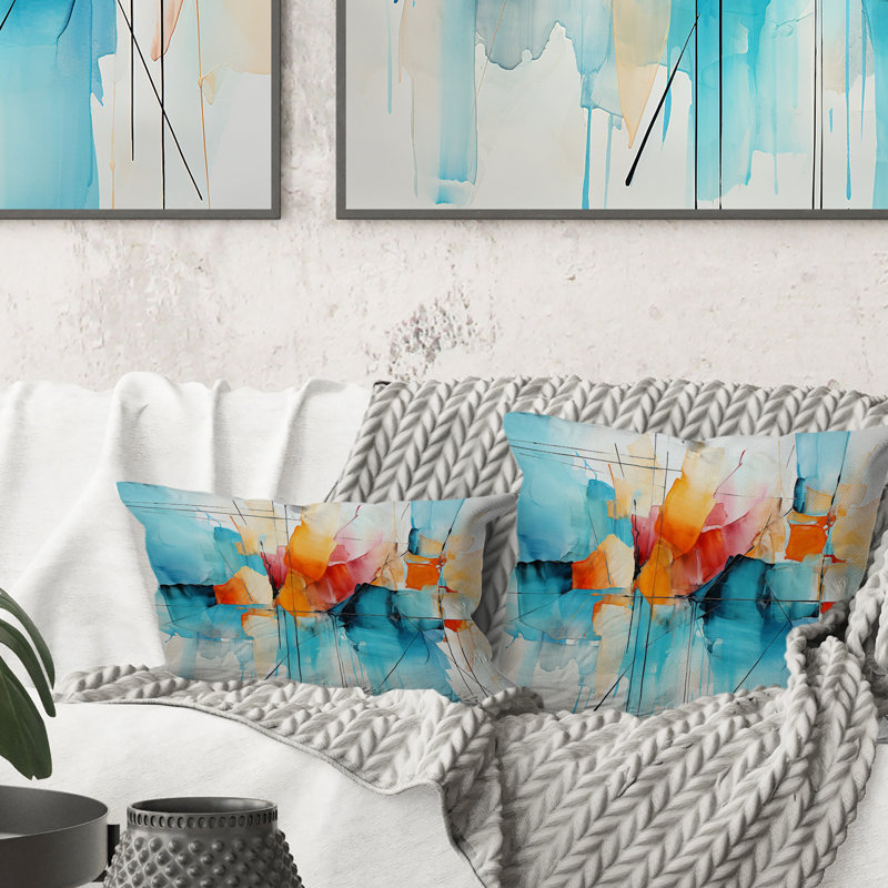 Coussin Collage Symphony I - Abstract Collages