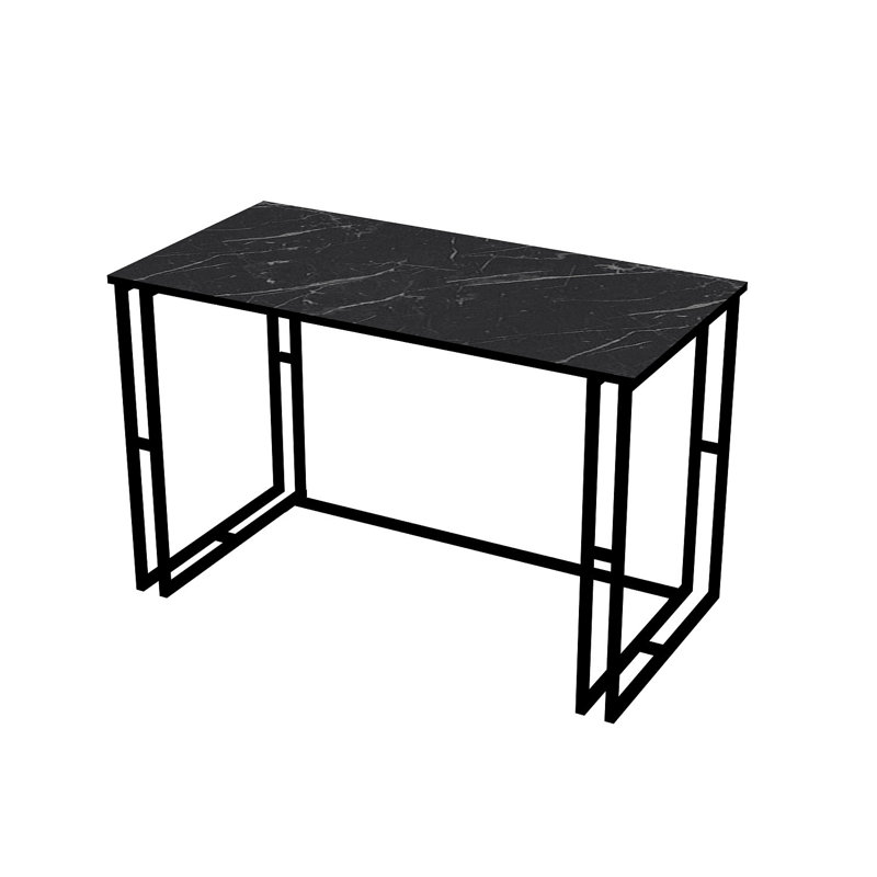 Abington Metal Base Writing Desk, Black