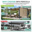 Pergola en aluminium avec auvent Aoodor-86865223-97922609