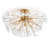 Poppy Glass Semi Flush Mount