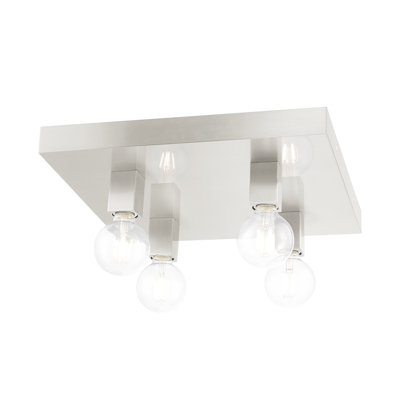 Plafonnier encastré 16 po 4 lumières Sol