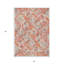 Tapis extérieur lavable à motif géométrique corail et orange 3 pi x 5 pi