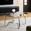 Table basse en verre trempé à double couche de style rétro minimaliste, ajoutant une touche d'élégance à votre salon-1811452687