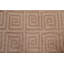 Tapis tibétain oriental en laine noué à la main de conception unique et contemporain 6 pi x 9 pi 2 po Népal