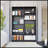 Black 2 Piece Living Room Set With 2 Bookcases