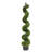 5 Ft. Artificial Boxwood Spiral Tree Black Plastic Pot