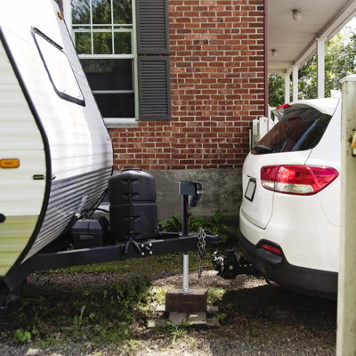 Heavy Duty 7500 lbs Electric Trailer Tongue Jack - 12V DC Power Lift with Manual Crank Handle, Weatherproof Cover, Ideal for RVs, Campers, Boats, Horse & Utility Trailers - Easy Operation - 7500W