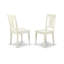 L'ensemble de salle à manger 5 pièces comprend une table de salle à manger ronde avec Dropleaf et 4 chaises en bois, 42 x 42 pouces, lin blanc-1107656548-1107656555