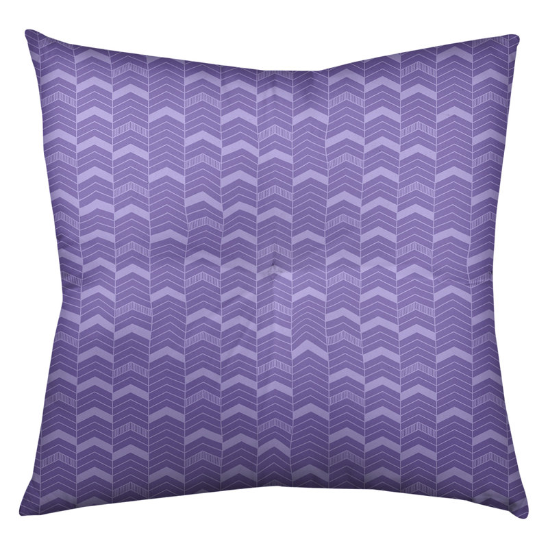 Coussin Rhonda, 26 po x 26 po, Mauve améthyste