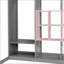 Lit mezzanine simple en bois avec garde-robe