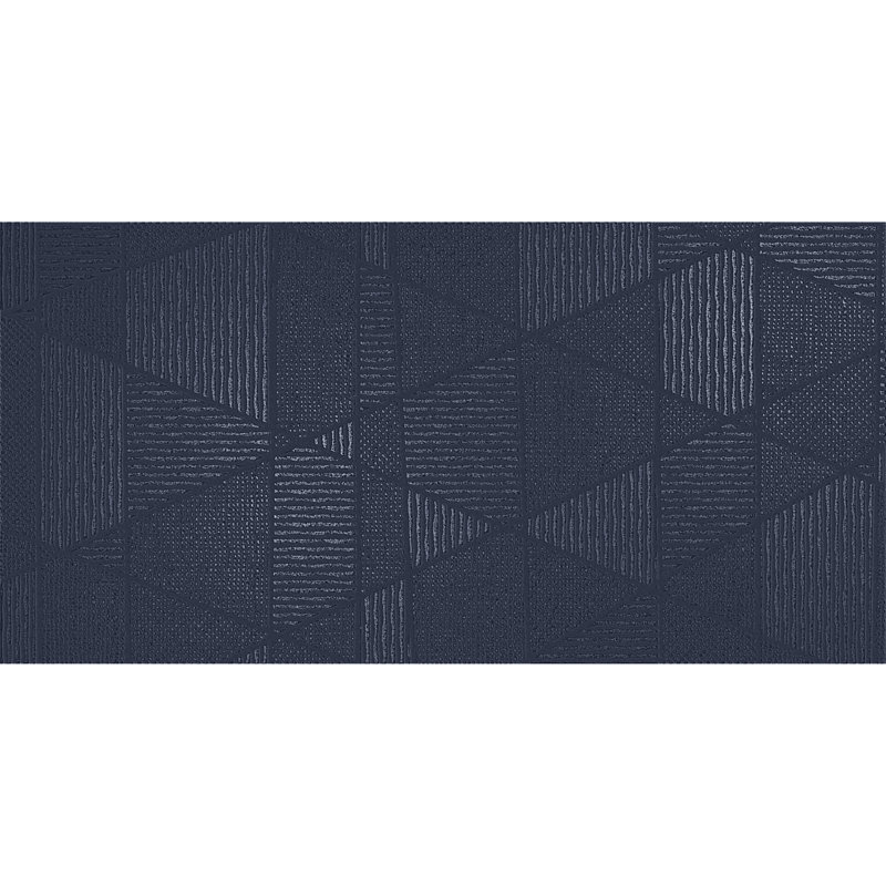 Refinery 12'' W x 24'' L Patterned Porcelain Singular Tile, Navy