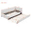Lit de jour en tissu d'ameublement (beige)-10531111