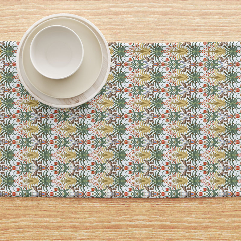 Fabric Textile Products, Inc. Table Runner, 100% Cotton, Floral 109, 16" x 90"