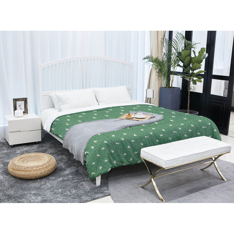 Édredon simple lapin Katelyn Elizabeth, Édredon grand, Vert