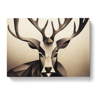 Unforgettable Stag Deer - Wrapped Canvas