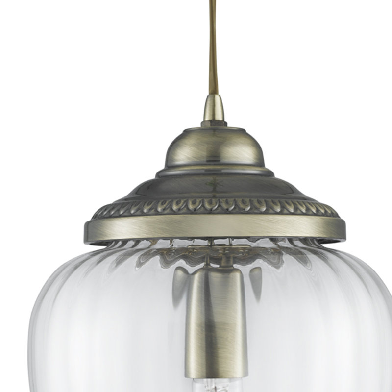 Arquette 1 - Light Teardrop Pendant, Antique Brass