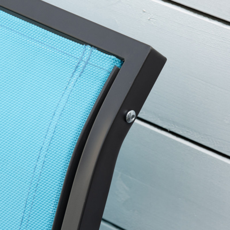 Banc oscillant extérieur pour 2 personnes Outsunny, Bleu