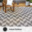 Tapis intérieur / extérieur noir / gris Nicole-55712067