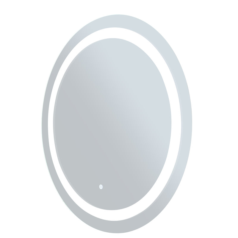 Wall-mounted LED Mirror with 27.5" Diameter