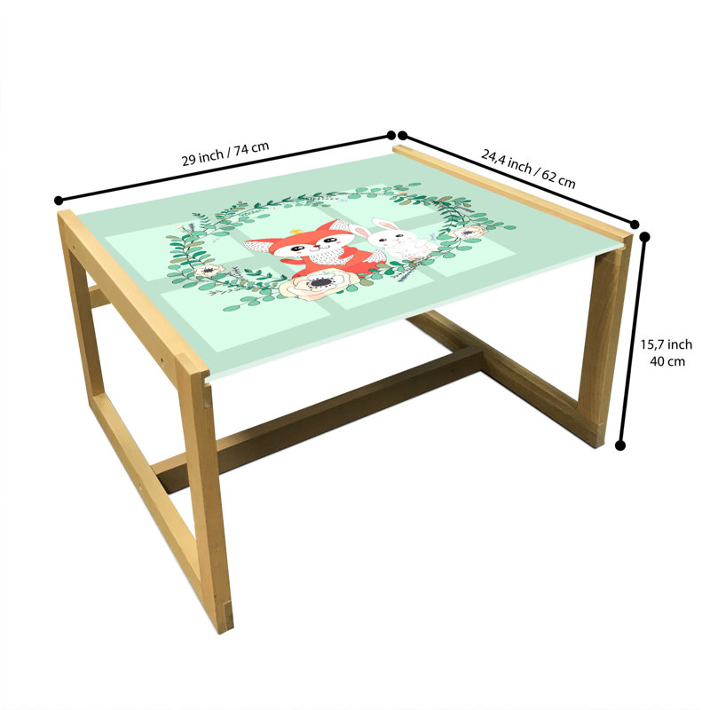 Heinrihs Sled Coffee Table, 40cm H x 74cm W x 62cm D