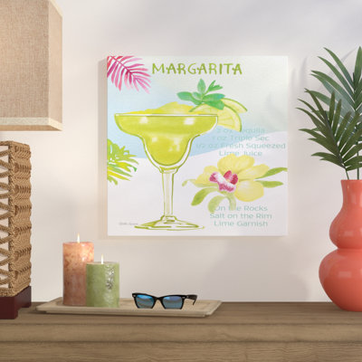 « tropical escapade iii », reproduction de peinture à l’aquarelle sur toile encadrée